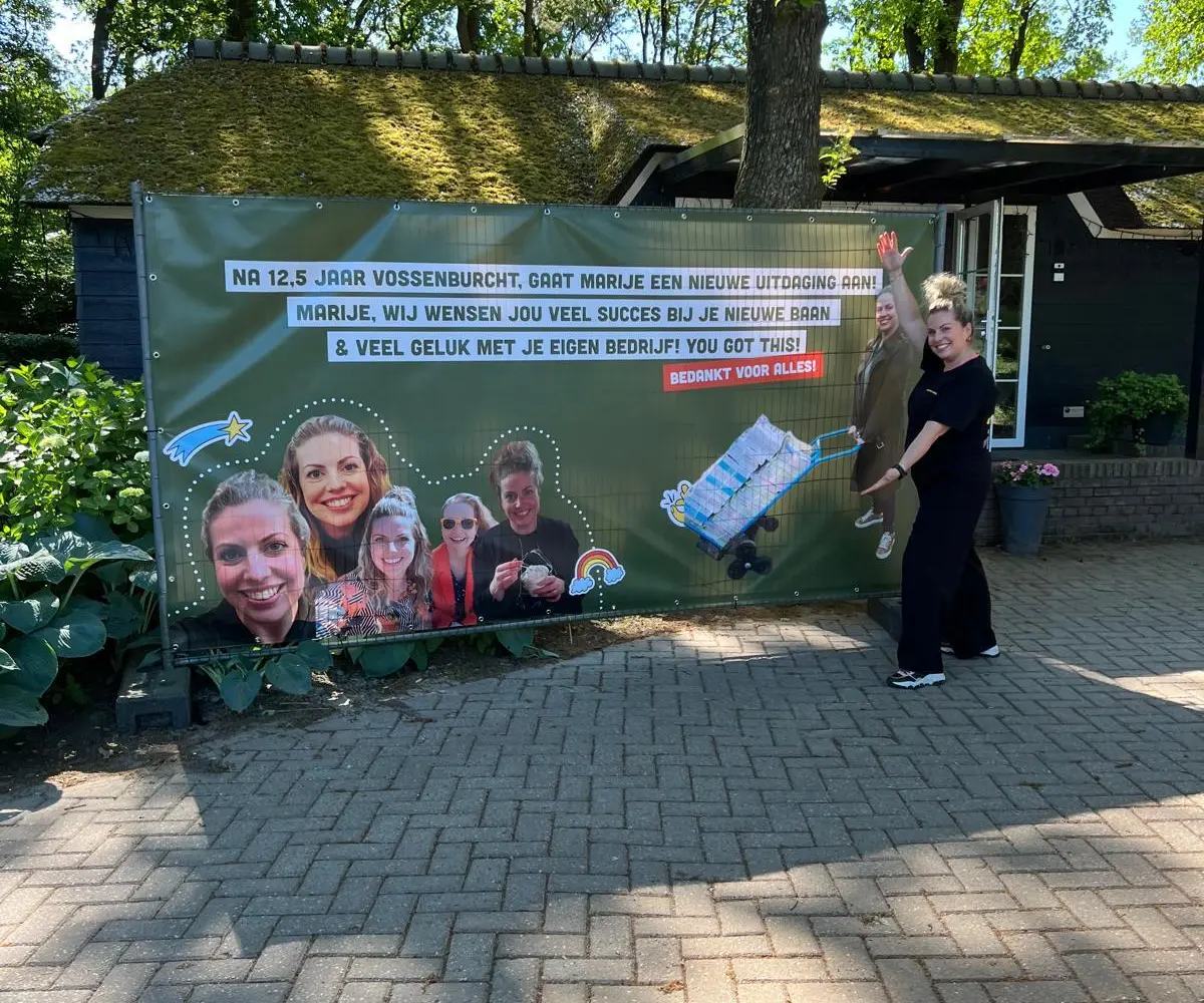 Afscheid Marije spandoek