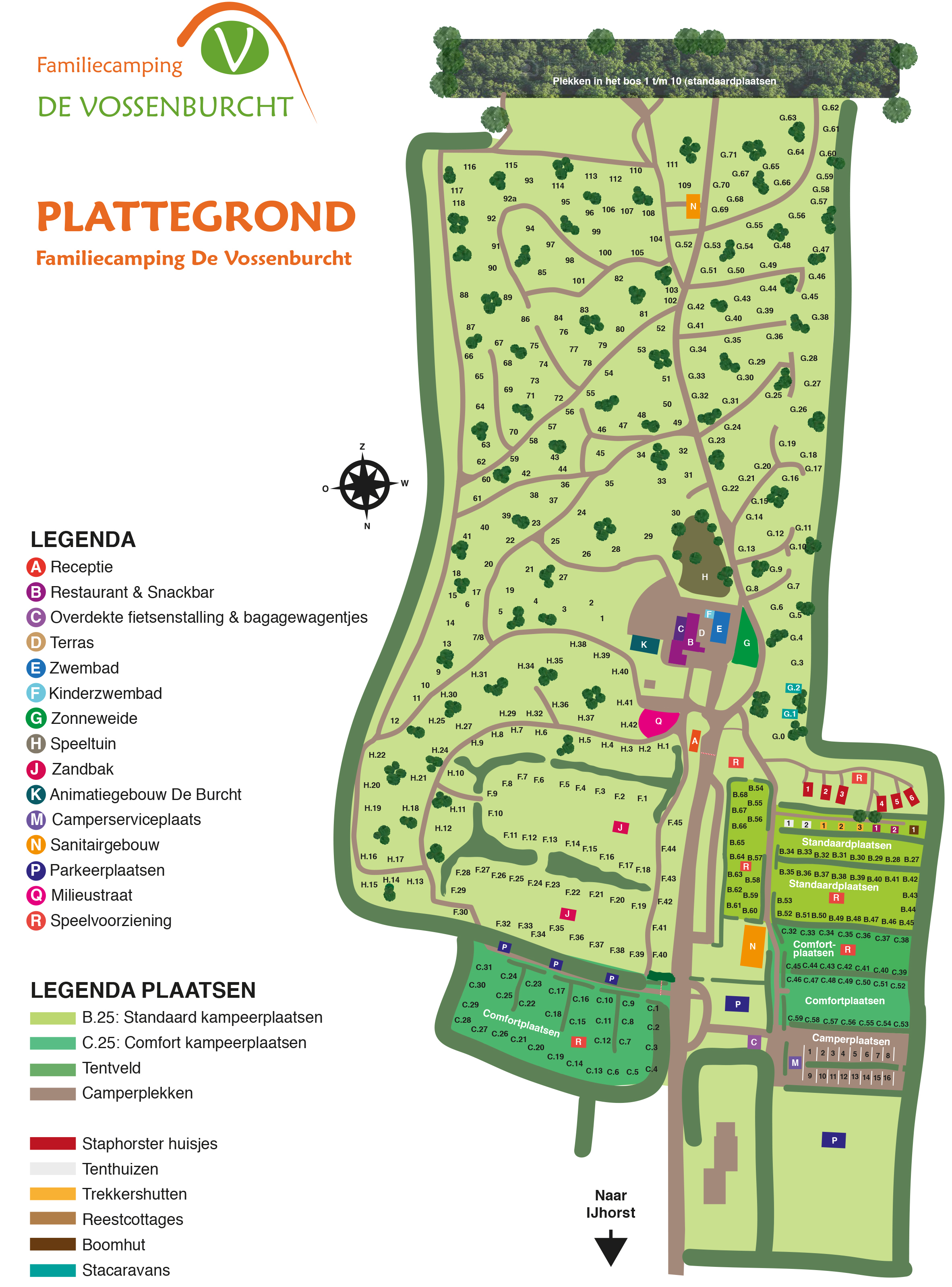 Plattegrond vossenburcht 2021