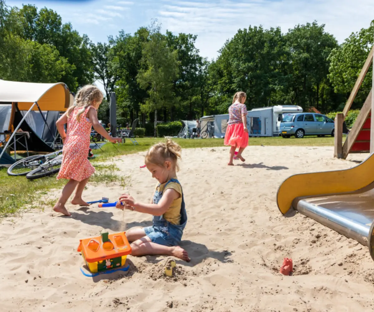 Speeltuin bij boscamping Overijssel