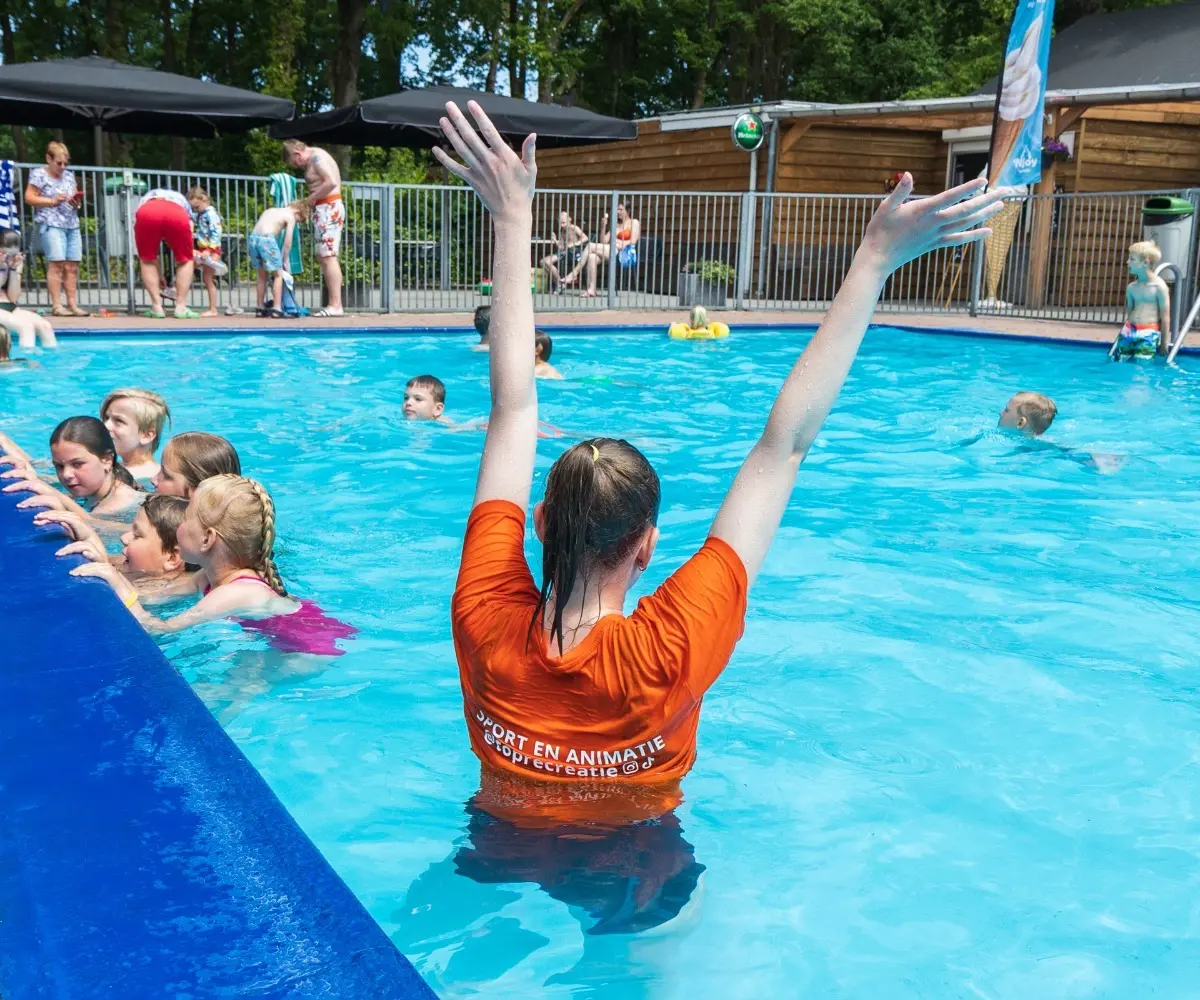 Zwembad op kindvriendelijke camping in Overijssel
