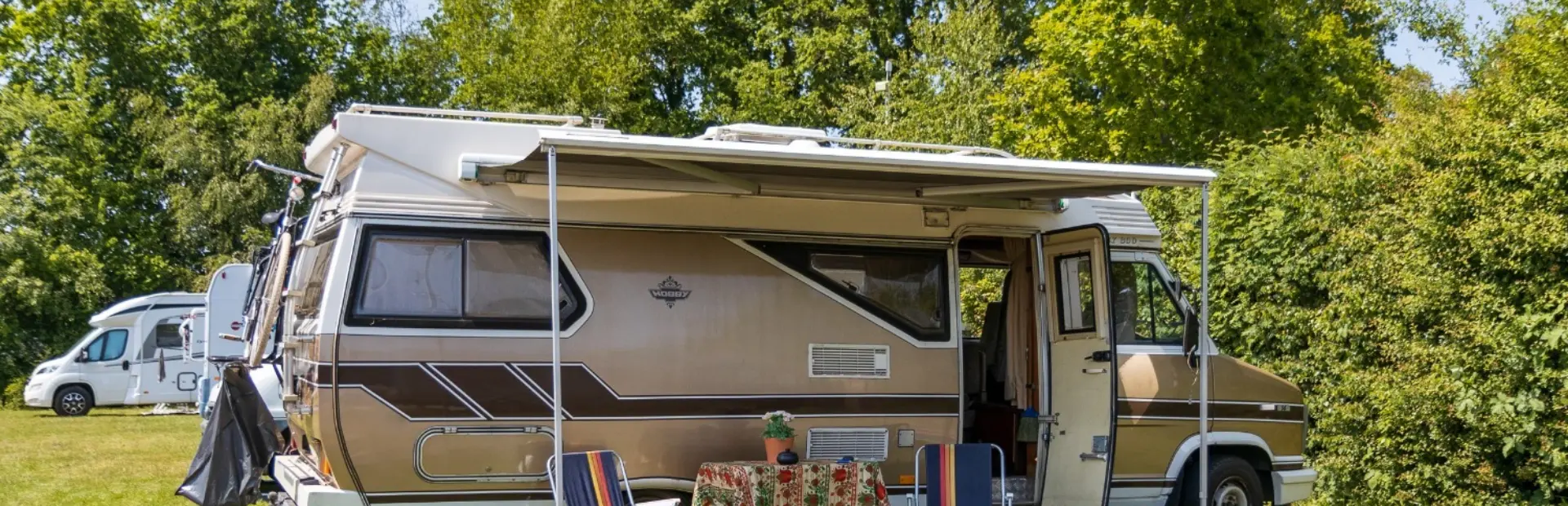 Camperplaats bij hoogeveen in de natuur